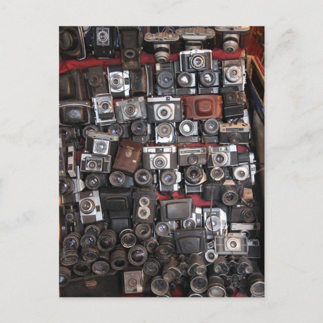 Alte Kameras Postkarte (Vorderseite)