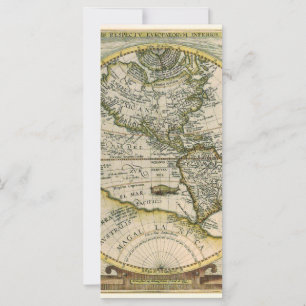 Alte Karte, 1596, America Sive Novus Orbis