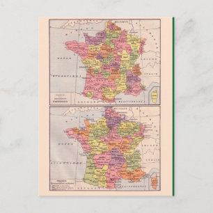 Alte Karte, 1920, Frankreich Postkarte