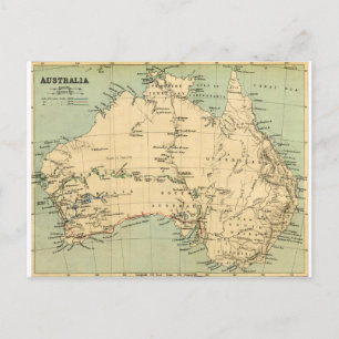 Alte Karte Australiens