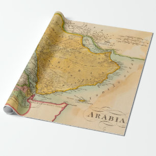 Alte Karte der arabischen Halbinsel (1912) Geschenkpapier