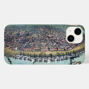 Alte Karte Saint Louis Missouri Mississippi Fluss Case-Mate iPhone 14 Hülle