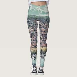 Alte Karte Saint Louis Missouri Mississippi Fluss Leggings