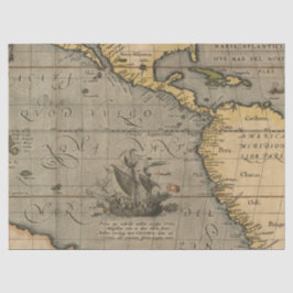 Alte Karte Serie 1 Design 14 Seidenpapier