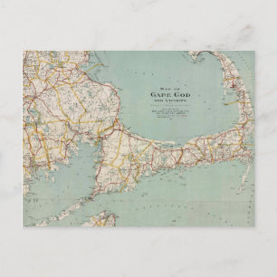 Alte Karte von Cape Cod, Massachusetts