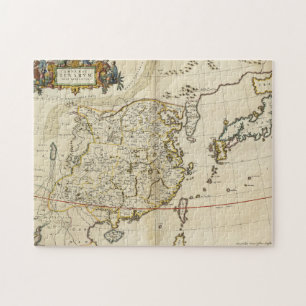 Alte Karte von China   1662 Puzzle