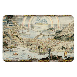 Alte Karte von Fairyland von Bernard Sleigh Magnet