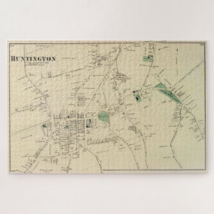 Alte Karte von Huntington NY (1873) Puzzle