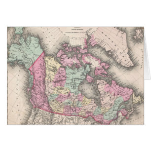 Alte Karte von Kanada (1857)