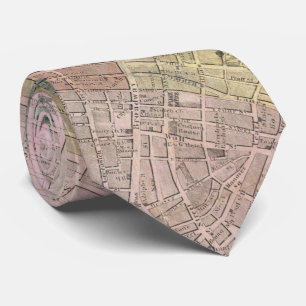 Alte Karte von New York City (1835) Krawatte