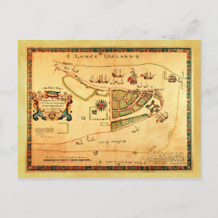 Alte Karte von New York City (damals New Amsterdam
