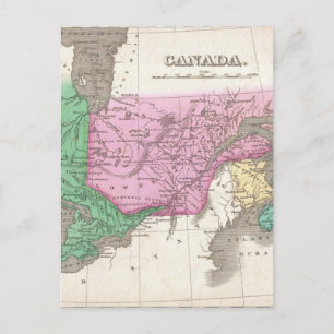 Alte Karte von Ontario und Quebec (1827)