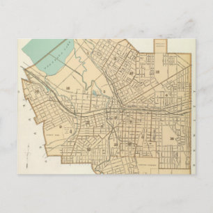 Alte Karte von Syracuse New York (1895)