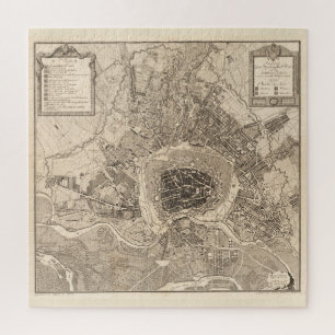 Alte Karte von Wien Österreich (1783) Puzzle