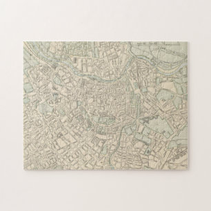 Alte Karte von Wien Österreich (1901) Puzzle