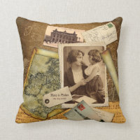 Alte Karten-Postkarten-Papier-Collagen-Vintager