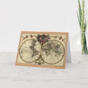 Alte Karten-Reihe Feiertagskarte