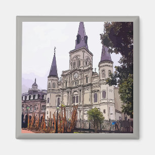 Alte Kathedrale am JackSon Platz Magnet