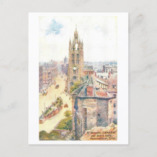 Alte Kathedrale St. Nicholas und Black Gate Postkarte