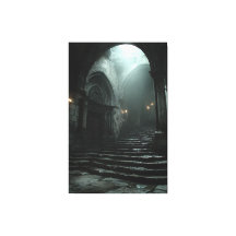 Alte Kathedrale Treppenweg Nebel Licht