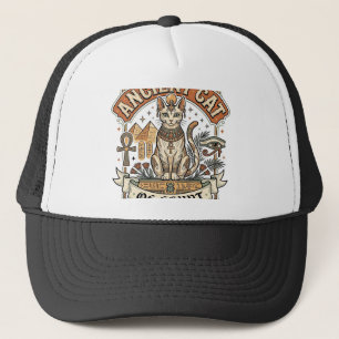 Alte Katze Ägyptens Katze Altes Ägypten Vintage Ve Truckerkappe