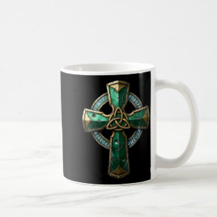 Alte keltische Kreuzrunen irisches Erbe Alt  Kaffeetasse