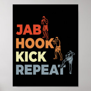 Alte Kickbox-Terminologie Kickbox-Enthusiast Mar Poster