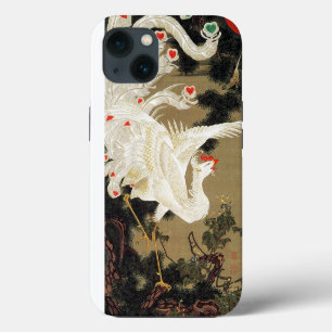 Alte Kiefer und Weißer Phönix von Ito Jakuchu iPhone 13 Hülle