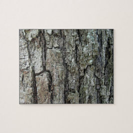 Alte Kiefernrinde mit Rahmen Puzzle