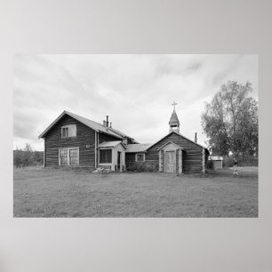 Alte Kirche & Pfarrhaus Poster