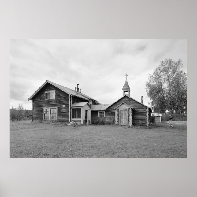 Alte Kirche & Pfarrhaus Poster (Vorne)