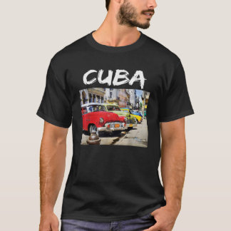 Alte klassische Autos Havana Kuba Vintages Shirt D