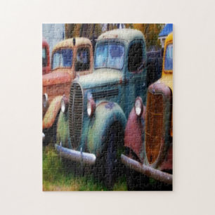 Alte klassische Lastwagen-Puzzle Puzzle