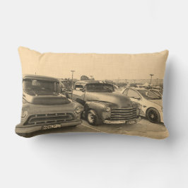 Alte klassische LKWs Sketch Kissen Kissen