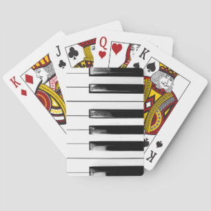 Alte Klaviertasten Spielkarten