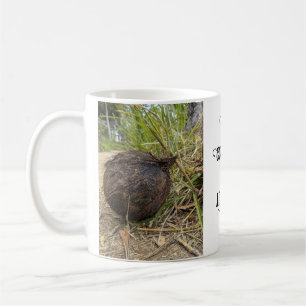Alte Kokosnuss Kaffeetasse
