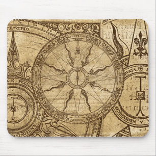 Alte Kompassrose Mousepad