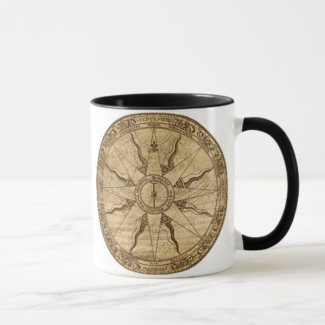 Alte Kompassrose Tasse (Rechts)