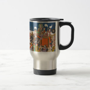 ALTE KÖNIGLICHE ELEFANT-PROZESSION INDIENS REISEBECHER