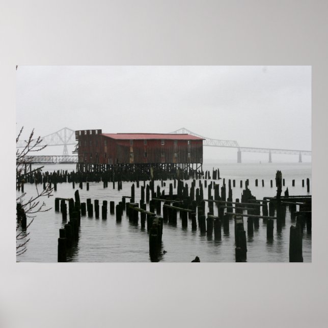 Alte Konservenfabrik Astoia Oregon Poster (Vorne)