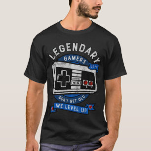 Alte Konsole Retro-Gaming-Gamer-Geburtstagsgeschen T-Shirt