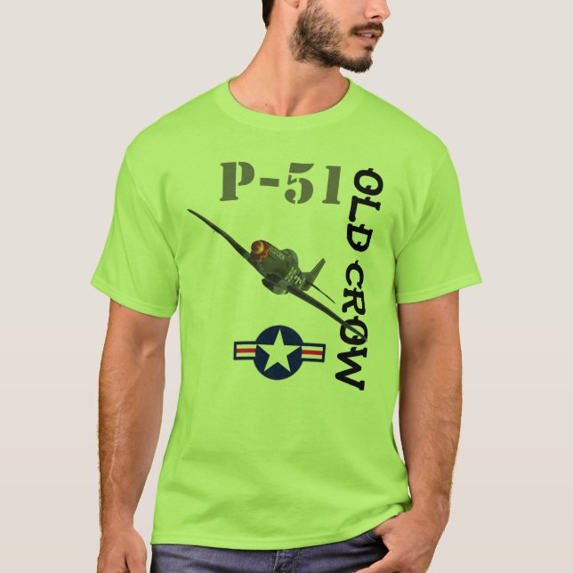 Alte Krähe P-51D T-Shirt (Vorderseite)