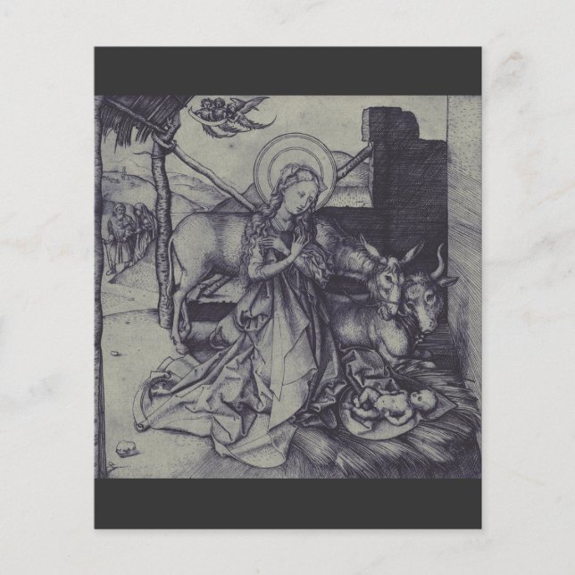 Alte Krippe-Szene og Jesus Christus (Vorderseite)