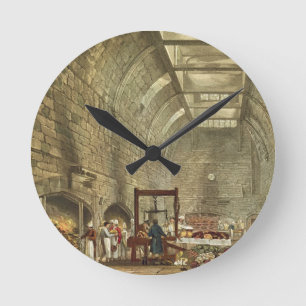 Alte Küche, Windsor Schloss, graviert von Willi Runde Wanduhr