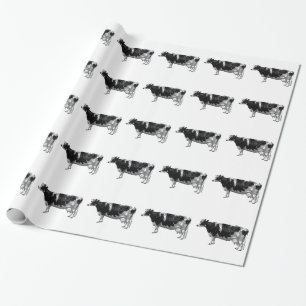 Alte Kuh Geschenkpapier
