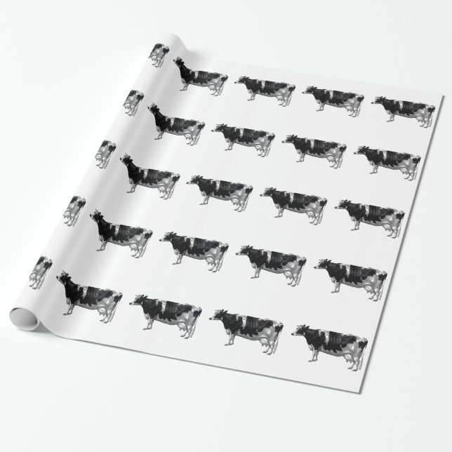 Alte Kuh Geschenkpapier (Ungerollt)