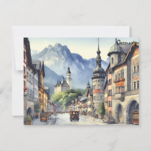Alte Kunst Vintage Reise Berlin Deutschland Stadt Postkarte