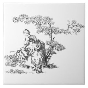 Alte Kunstwerke aus dem ländlichen Raum Fliese