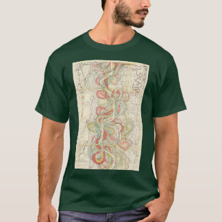 Alte Kurse Mississippi Fluss Mäander Gürtel Pla T-Shirt