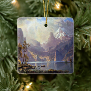 Alte Landschaft, Lake Tahoe von Albert Bierstadt Keramikornament